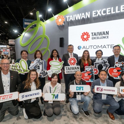 Presenters and special guests at Taiwan Excellence Showcase at AUTOMATE 2026