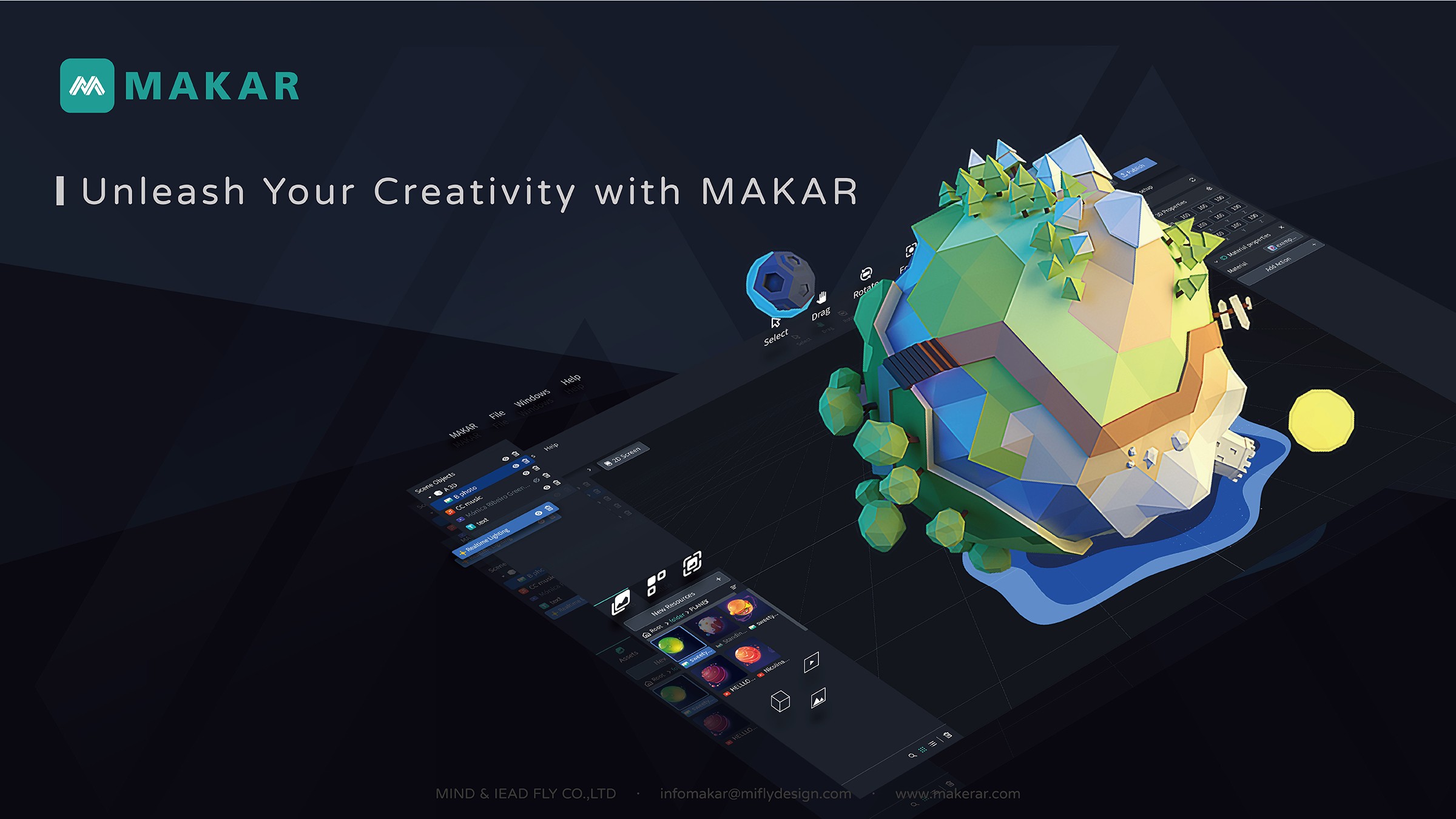 MAKAR, an AR/VR builder no-code platform. 4