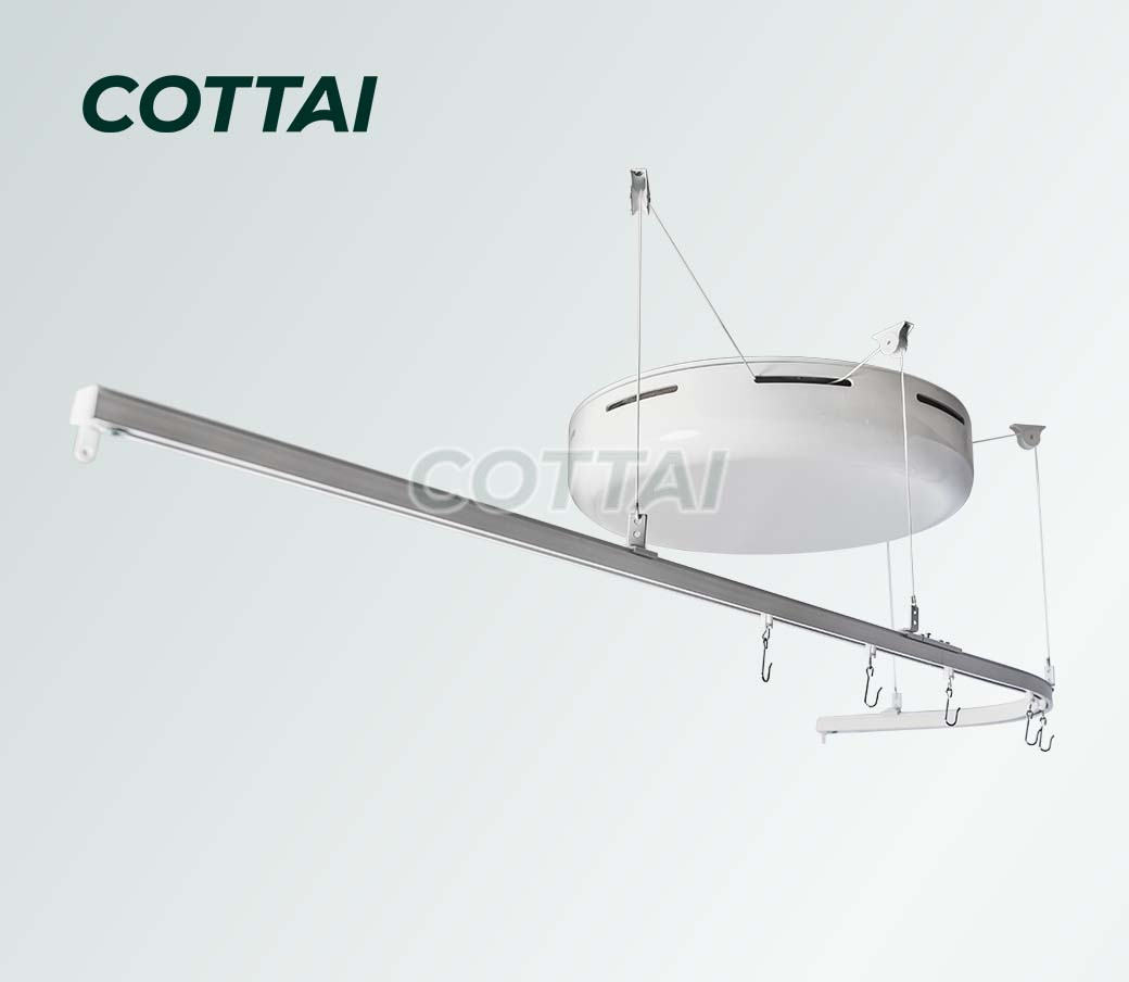 Auto lift up/down medical curtain module 4