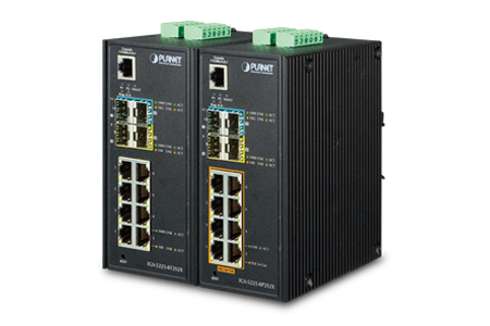 産業用超高速イーサネット10G光ファイバーレール式スイッチシリーズ / 普萊徳科技股份有限公司(PLANET Technology Corporation)