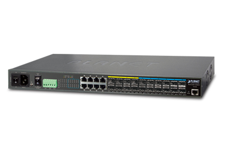 12ポート10G 光ファイバーレイヤー3スタティックルーティングマネージドスイッチ / 普萊徳科技股份有限公司(PLANET Technology Corporation)