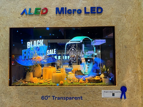 60 inch High-transparent Micro LED Display / AUO Corporation