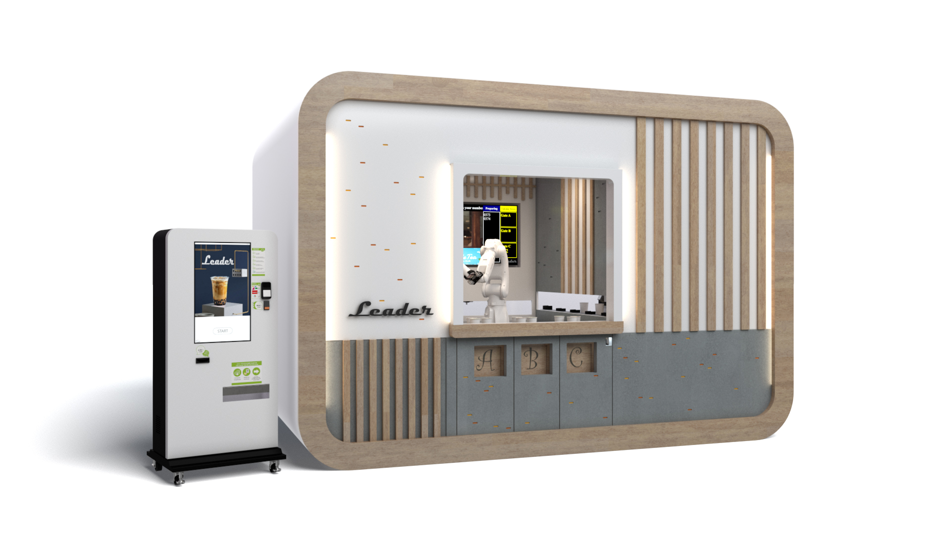 Robotic Bubble Tea Shop / Leader Automation Co., Ltd.