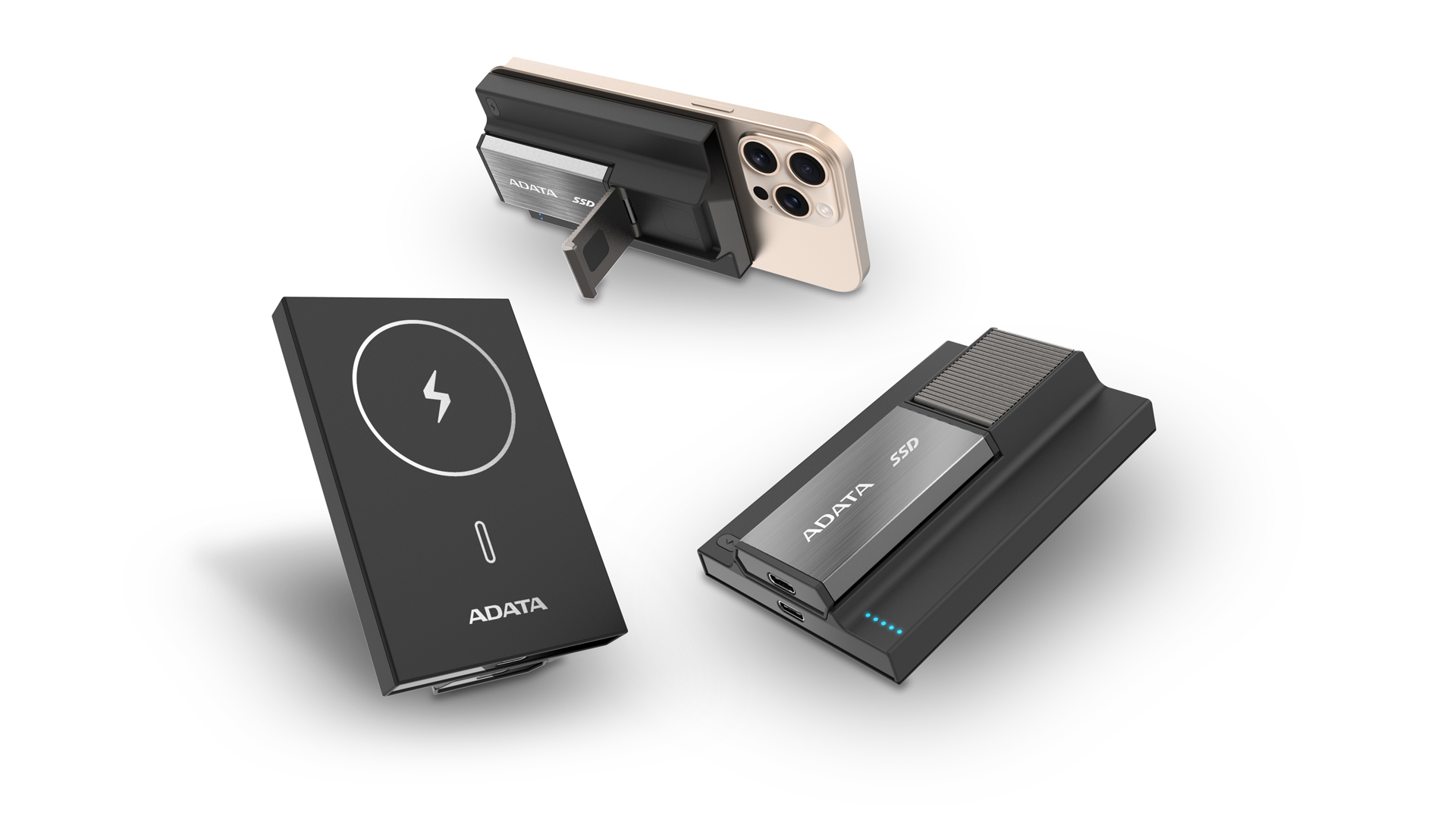 磁気吸着式モバイルバッテリー外付けSSD