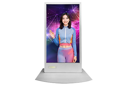 Litemax LumiBot 55" Transparent Display + AI Receptionist / LITEMAX ELECTRONICS INC.