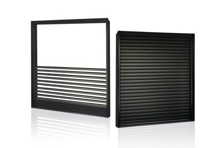 Electric blinds with blades folded down
-Aurotek Corporation