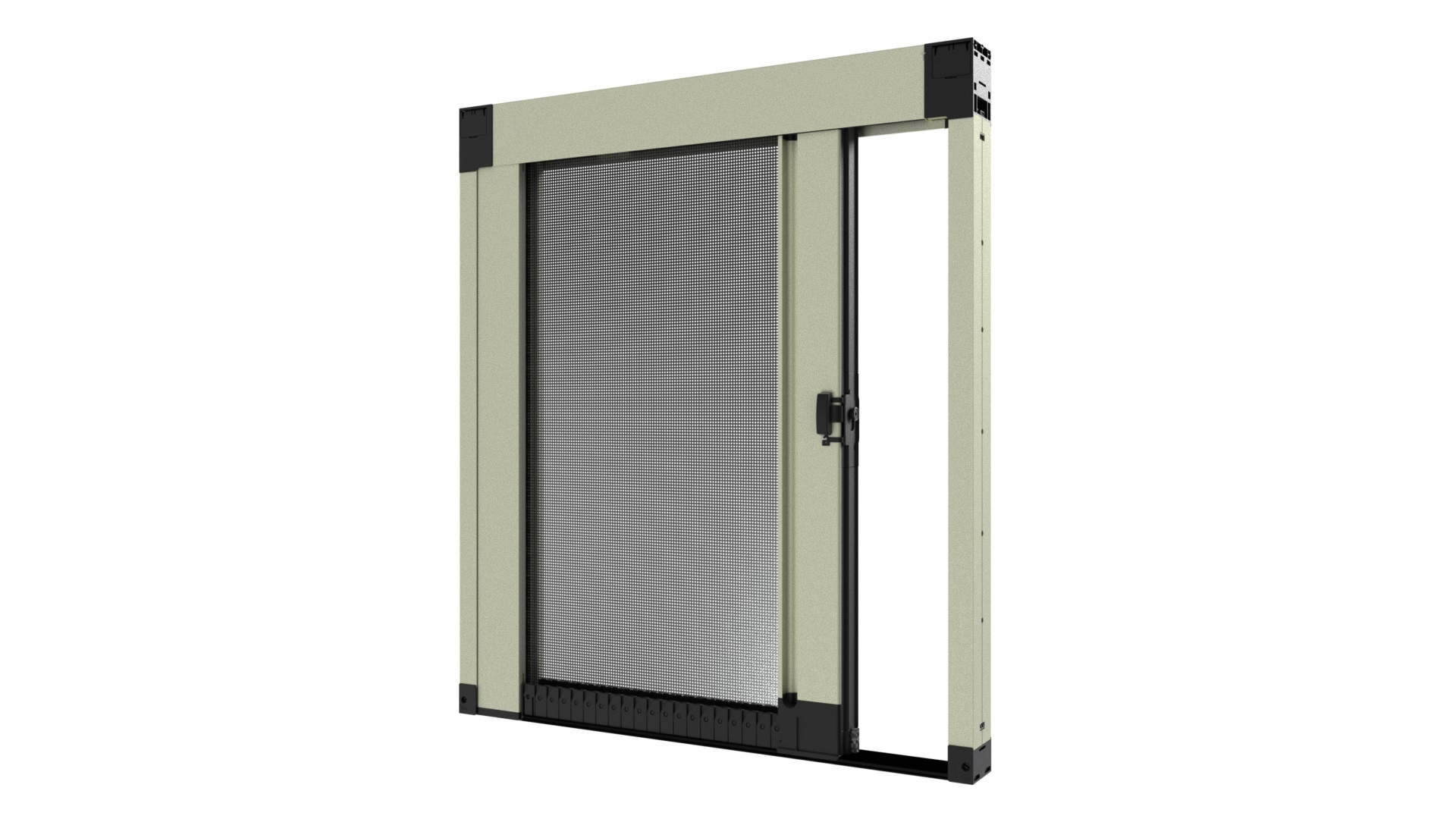 Barrier-Free Roller Screen Door