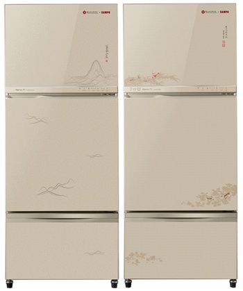 Sampo x THE NATIONAL PALACE MUSEUM signature Glass Inverter Refrigerator Series / SAMPO CORPORATION