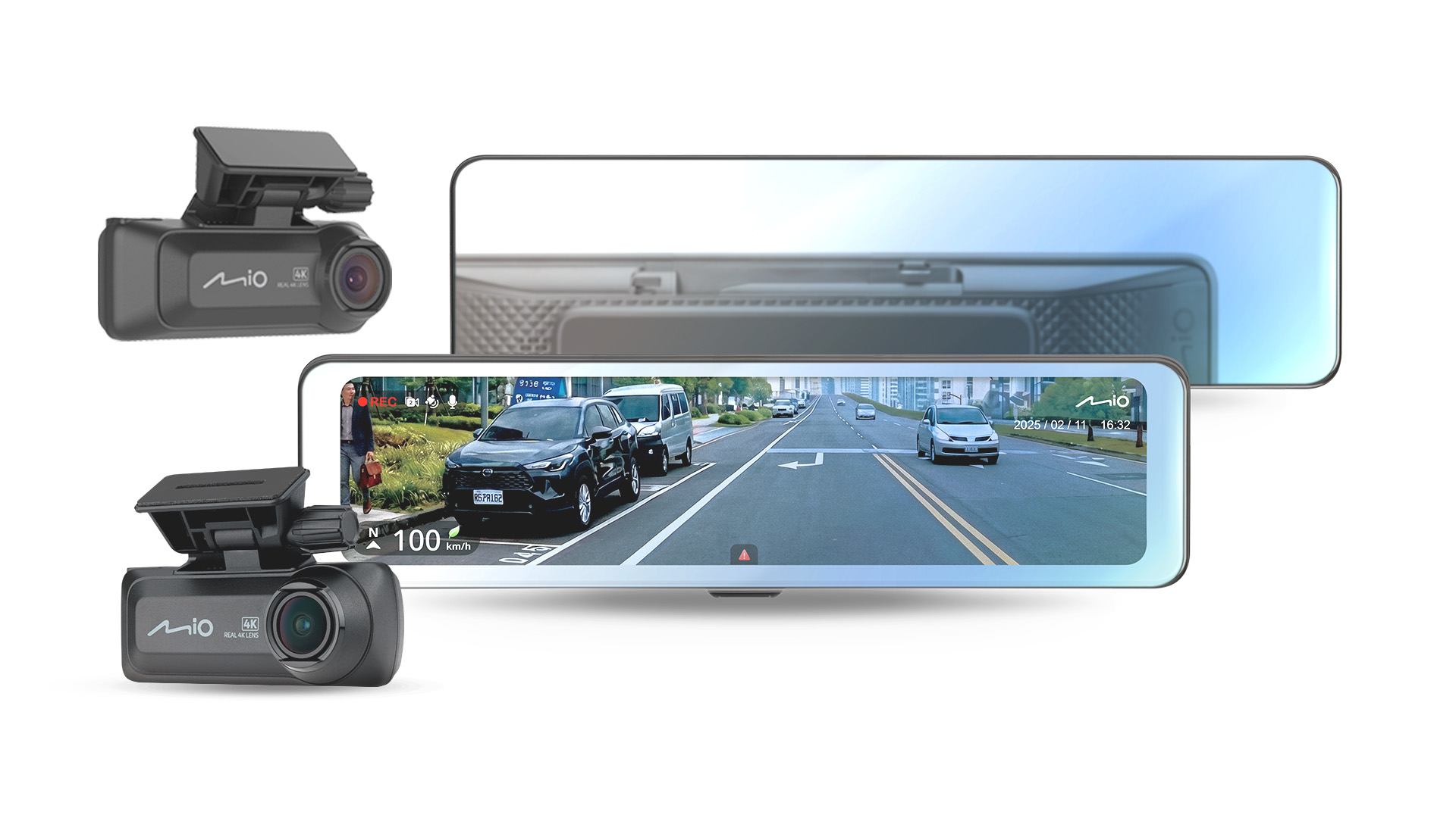 MiVue R925WD 4K+4K High-Brightness Split-Type E-Mirror Dash Cam